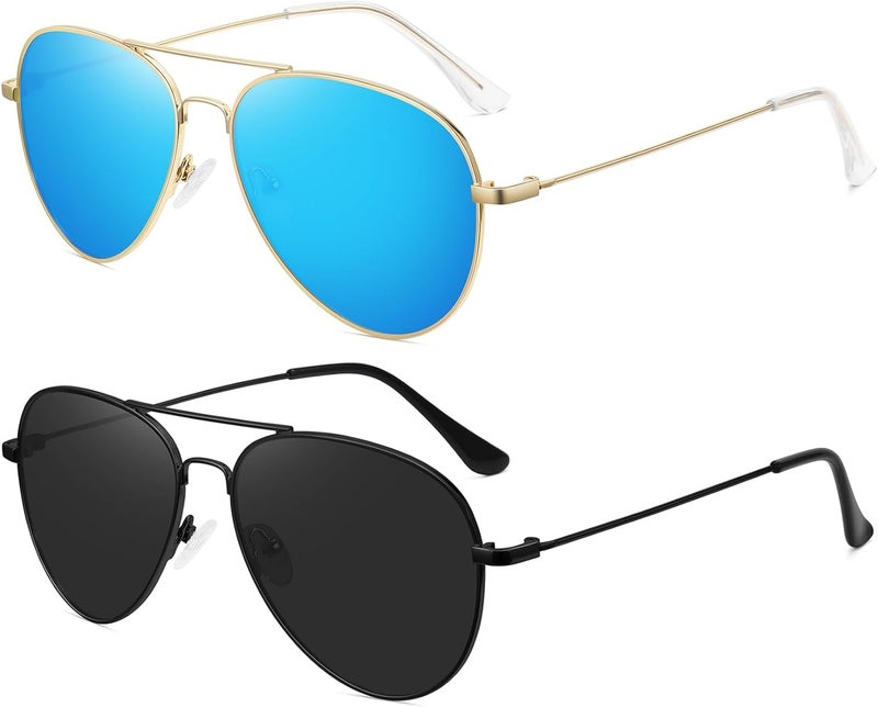 WOWSUN Classic Polarized Aviator Sunglasses for Women Men - Image 1